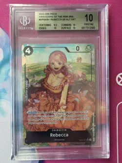 2023 One Piece Rebecca OP05-091 Alt Art SR Awakening of the New Era BGS 10 - Image 1
