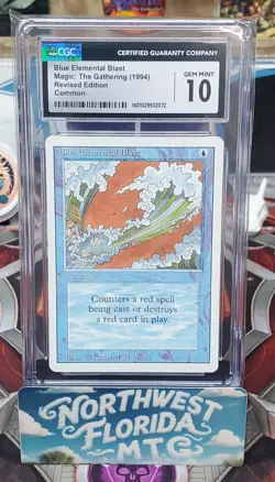 Graded MTG Card - CGC 10 - 3rd Edition (Revised) - Blue Elemental Blast - Image 1
