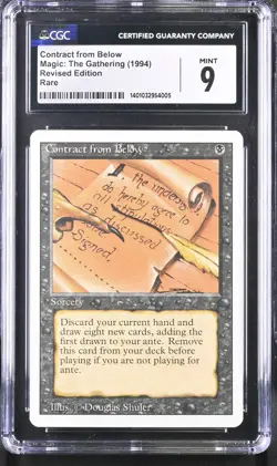 Contract from Below - MTG Revised 3rd Edition - CGC Mint 9 - Image 1