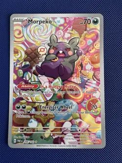 Morpeko 206/182 Illustration Rare Pokemon SV04 Paradox Rift NM Near Mint - Image 1