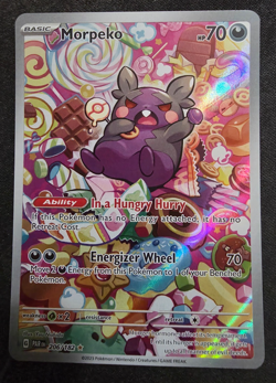 Morpeko 206/182 Illustration Rare Pokemon TCG SV04: Paradox Rift NM - Image 1