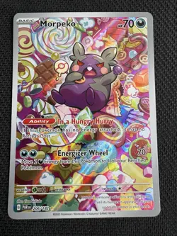Pokemon Morpeko Illustration Rare SV04: Paradox Rift 206/182 NM - Image 1