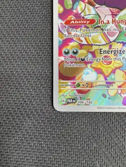 Pokemon Morpeko Illustration Rare SV04: Paradox Rift 206/182 NM - Image 4