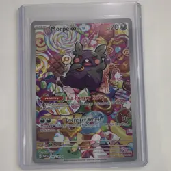 Pokemon Morpeko Full Art Holo Illustration Rare SV04 Paradox Rift 206/182 2023 - Image 1