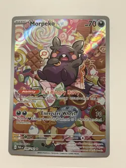 Morpeko IR 206/182 Sv04: Paradox Rift Holo Illustration Rare Pokemon TCG - Image 1