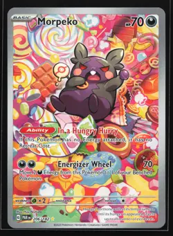 Morpeko 206/182 SV04: Paradox Rift Illustration Rare Pokemon Card - Image 1