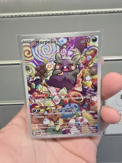Pokemon Morpeko 206/182 SV04: Paradox Rift illustration Rare Holo NM/VLP - Image 1