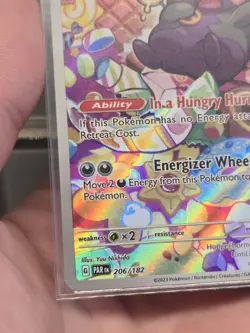Pokemon Morpeko 206/182 SV04: Paradox Rift illustration Rare Holo NM/VLP - Image 5