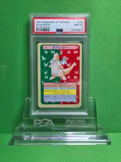 POKEMON 1997 TOPSUN JAPANESE DRAGONITE BLUE BACK 149 PSA 8 - Image 1