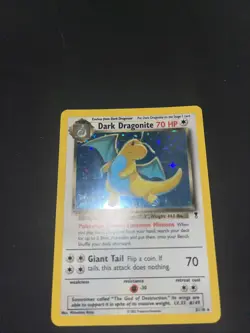 Pokemon Dark Dragonite Holo Rare TCG Card 5/110 WOTC Legendary Collection - Image 1