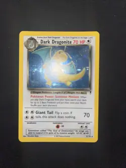 Pokemon Dark Dragonite Holo Rare TCG Card 5/110 WOTC Legendary Collection - Image 2