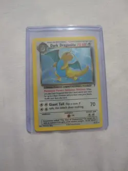 Pokemon TCG Dark Dragonite Holo Rare Card 5/110 WOTC Legendary Collection MP - Image 1