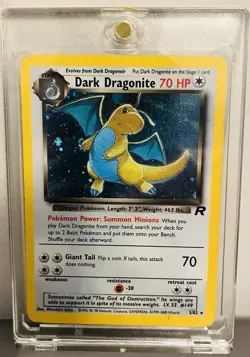 Pokemon TCG Dark Dragonite Holo Rare Card 5/110 WOTC Legendary Collection - Image 1