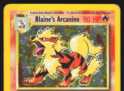 Blaine's Arcanine - 1/132 - Holo Rare - Gym Challenge - Pokemon Card - DAMAGED - Image 3