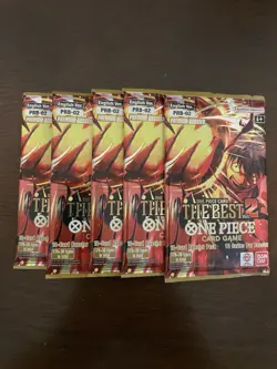One Piece The Best Vol. 2 PRB-02 Five 5 Premium Booster Packs Lot English C - Image 1