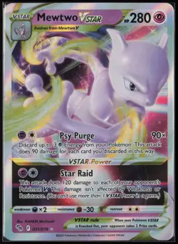 MEWTWO VSTAR 031/078 HOLO RARE VSTAR POKEMON GO POKEMON - Image 1