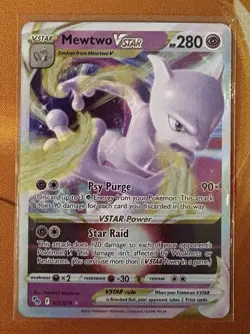 Pokemon Mewtwo VSTAR Holo Ultra Rare TCG Card 031/078 Pokemon Go NM - Image 1