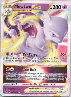 MEWTWO VSTAR 031/078 HOLO RARE VSTAR POKEMON GO POKEMON - Image 1