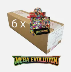 Pokemon Mega Evolution Enhanced Booster Box CASE OF 6 SEALED NEW - Image 1