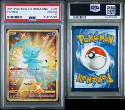 PSA 10 Gem Mint Pokemon 2021 Mew Full Art Celebrations Gold #025 025/025 - Image 2