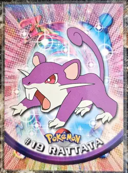 1999 Pokemon Topps Rattata 19 Ungraded NM or Better - Image 1