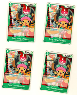 Set Of 4 Tony Tony.Chopper OP02-034 UC Paramount Wars One Piece Trading Card - Image 1