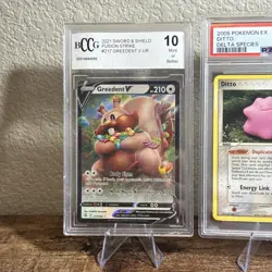 Lot Of 3 Graded Pokemon Cards Beckett BCCG PSA 8 9 10 - Image 2