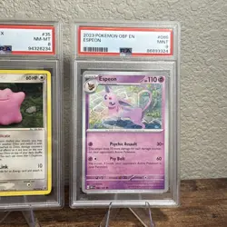 Lot Of 3 Graded Pokemon Cards Beckett BCCG PSA 8 9 10 - Image 4