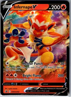 Infernape V SWSH252 SWSH: Sword & Shield Promo Cards - Pokemon Card - NM - Image 1