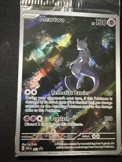 MEWTWO SVP 052 Scarlet Violet 151 Promo Illustration Rare Pokemon Card SEALED - Image 3