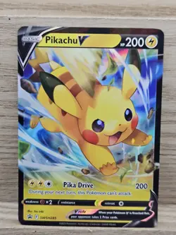 Pikachu V SWSH285 Sword & Shield Promo Cards Holo Pokemon Card TCG (11) - Image 1