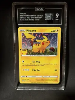 Pikachu - (General Mills) SWSH039 Miscellaneous Cards & Products Holo - TAG 9 - Image 1