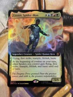 Cosmic Spider-Man (Extended Art) #0273 MTG Marvel's Spider-Man English Foil - NM - Image 1