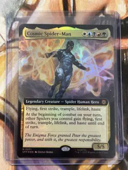 Cosmic Spider-Man (Extended Art) #0273 MTG Marvel's Spider-Man English Foil - NM - Image 3