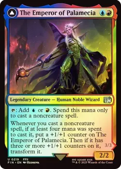 NM Foil The Emperor of Palamecia, MTG, Final Fantasy, Magic the Gathering, 219 - Image 1
