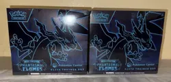 Pokemon Center Mega Evolution Phantasmal Flames ETB Factory Sealed New Lot Of 2 - Image 1