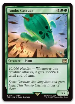Jumbo Cactuar #191 (NM) Final Fantasy FIN Magic MTG - Image 1
