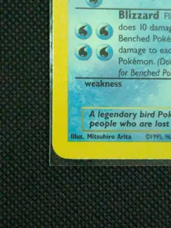 Articuno Holo Fossil 1st Edition NM 2/62 Pokemon Card *MP* - Image 3
