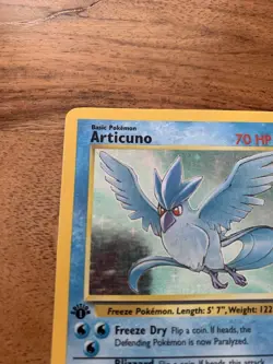 1999 Articuno Fossil 1st First Edition Holo Pokemon Card 2/62 Wotc Vintage - Image 3