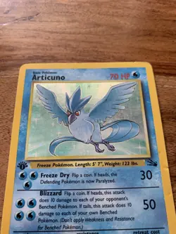 1999 Articuno Fossil 1st First Edition Holo Pokemon Card 2/62 Wotc Vintage - Image 5