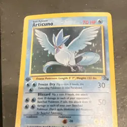Articuno 2/62 Fossil Holo LP Vintage Pokemon Card WOTC 1999 Rare 1st Edition - Image 3