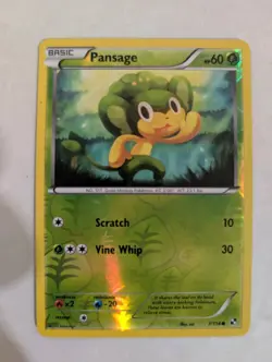 Pansage 7/114 Double Album Box Reverse Holo Promo Pokemon Black White NM/ M - Image 1