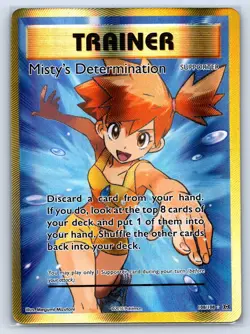 Pokemon TCG XY Evolutions #108/108 Misty's Determination Full Art MP - Image 1