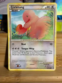 LICKITUNG 66/102 HGSS Triumphant Unlimited Vintage Pokemon TCG MP - Image 1
