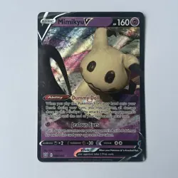 Mimikyu V 062/163 Ultra Rare SWSH Battle Styles Holo Pokemon TCG Card - Image 1