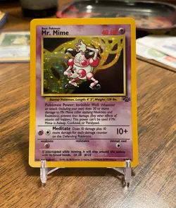 Pokemon TCG Mr. Mime Jungle 6/64 Holo Unlimited Holo Rare - Image 1