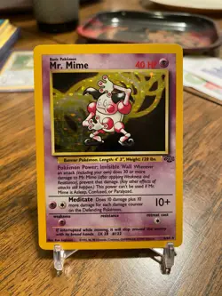 Pokemon TCG Mr. Mime Jungle 6/64 Holo Unlimited Holo Rare - Image 2