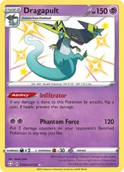 Dragapult (#SV062/SV122) - Holofoil SWSH - Shining Fates: Shiny Vault LP Pokemon - Image 1