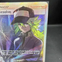 Pokemon TCG N's Resolve Full Art 232/236 Cosmic Eclipse 2019 Holo - Image 4