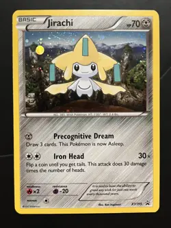 Pokemon Jirachi Holo Black Star Promo TCG Card XY195 Cosmos Holo - Image 1